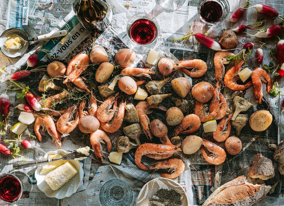 PHOTO: A French shrimp boil from "À Table," by Rebekah Peppler.