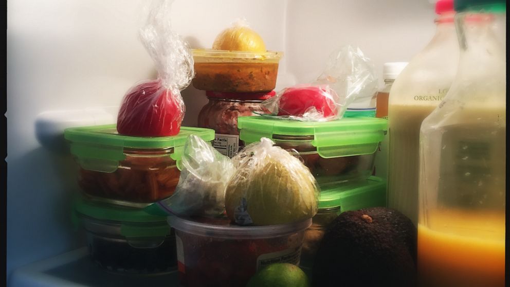 PHOTO: In this undated file photo, leftovers are stacking in a refrigerator.