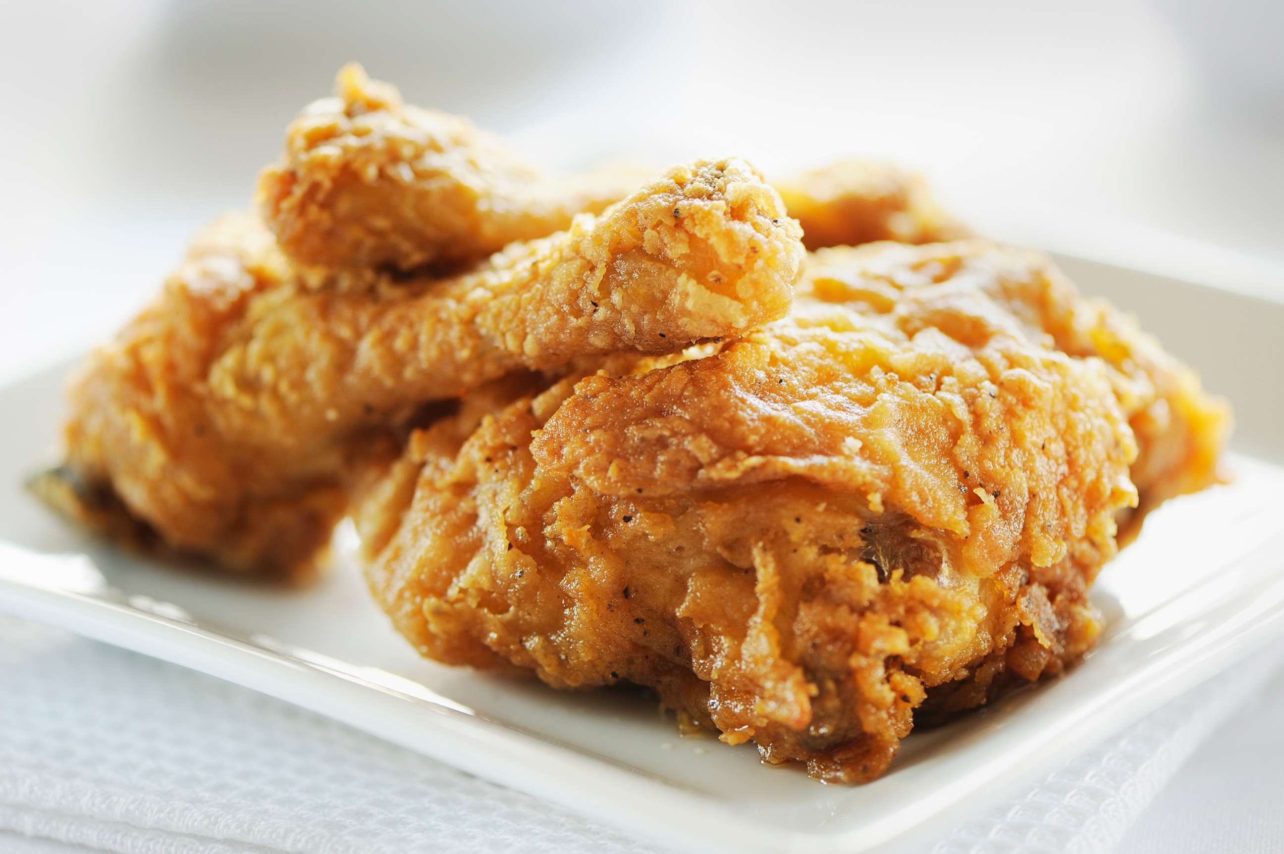 PHOTO: A plate of crispy fried chicken.