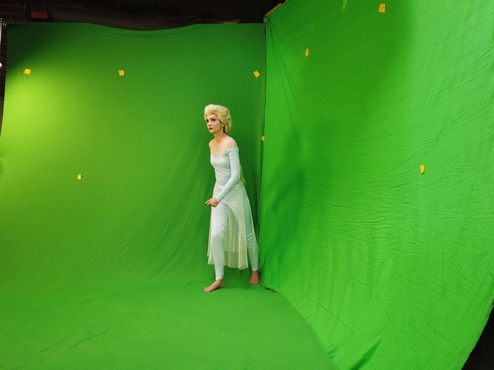 PHOTO: Sarah Ingle and her team used a green screen studio to achieve many of the special effects seen in the trailer.