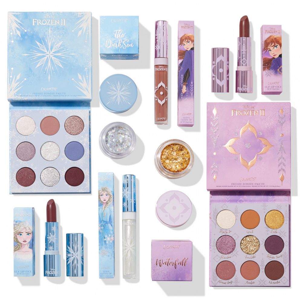 PHOTO: ColourPop Cosmetics collaborates with Disney's "Frozen 2" for a magical makeup collection.
