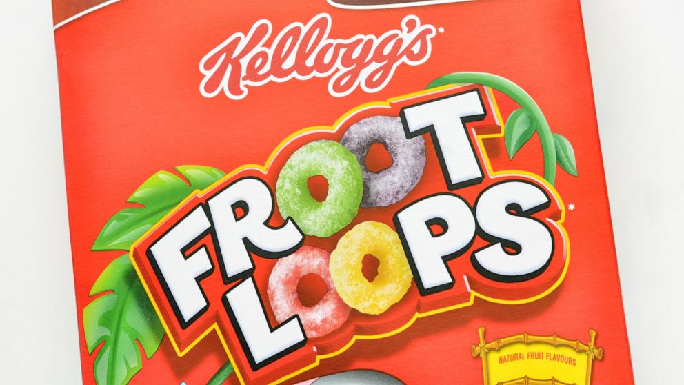 PHOTO: A box of Kellogg's Froot Loops.