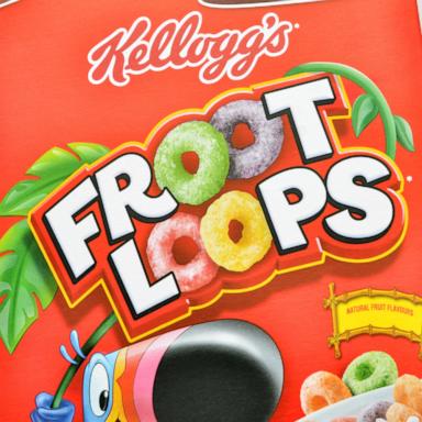 PHOTO: A box of Kellogg's Froot Loops.