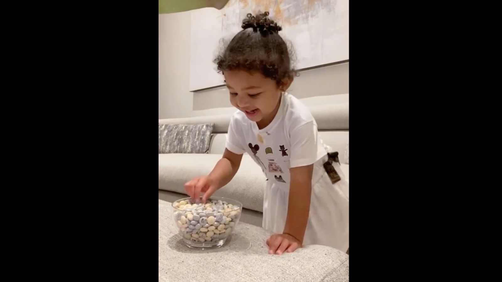 PHOTO: Kylie Jenner filmed her daughter Stormi for #TheFruitSnackChallenge.