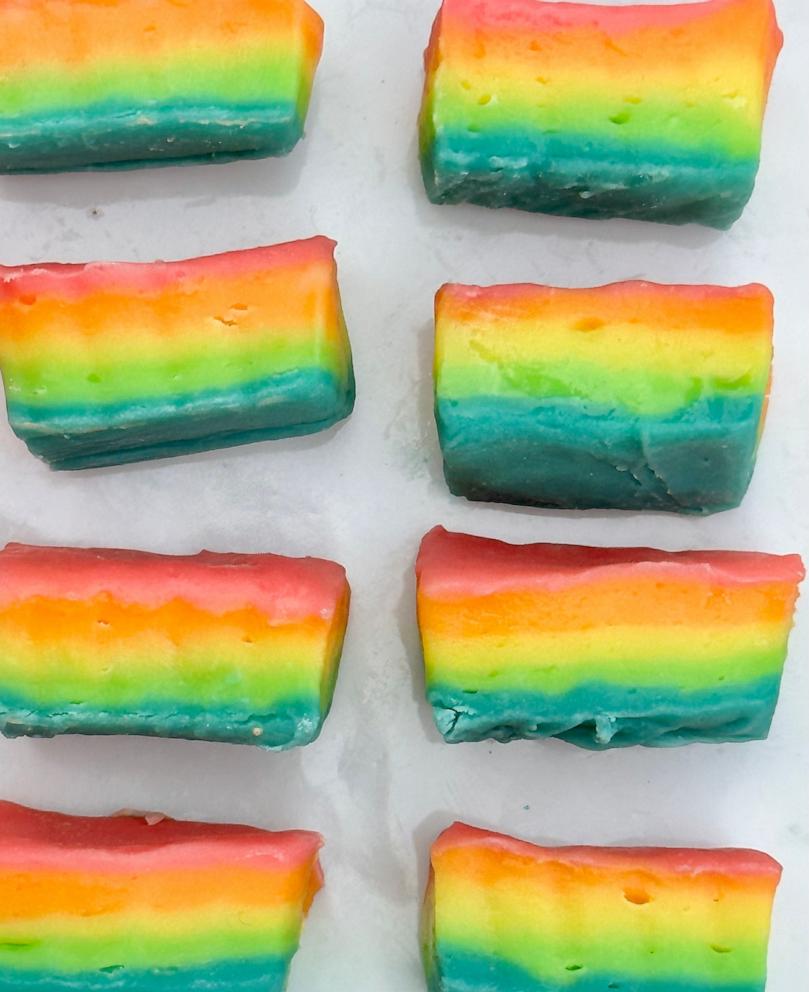 PHOTO: Three-ingredient rainbow fudge from food creator Jason Goldstein.