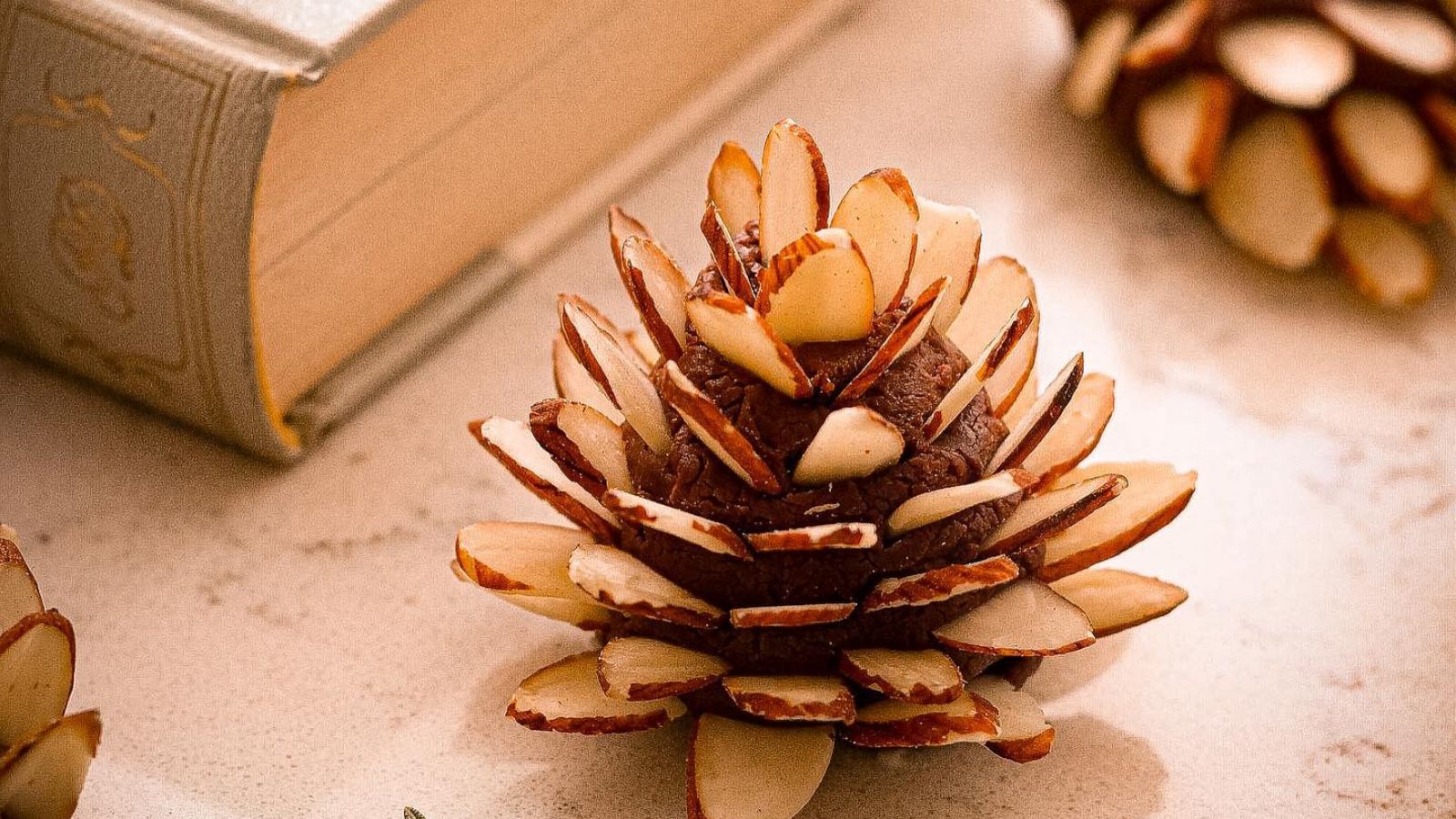 PHOTO: Chocolate fudge almond pinecones.