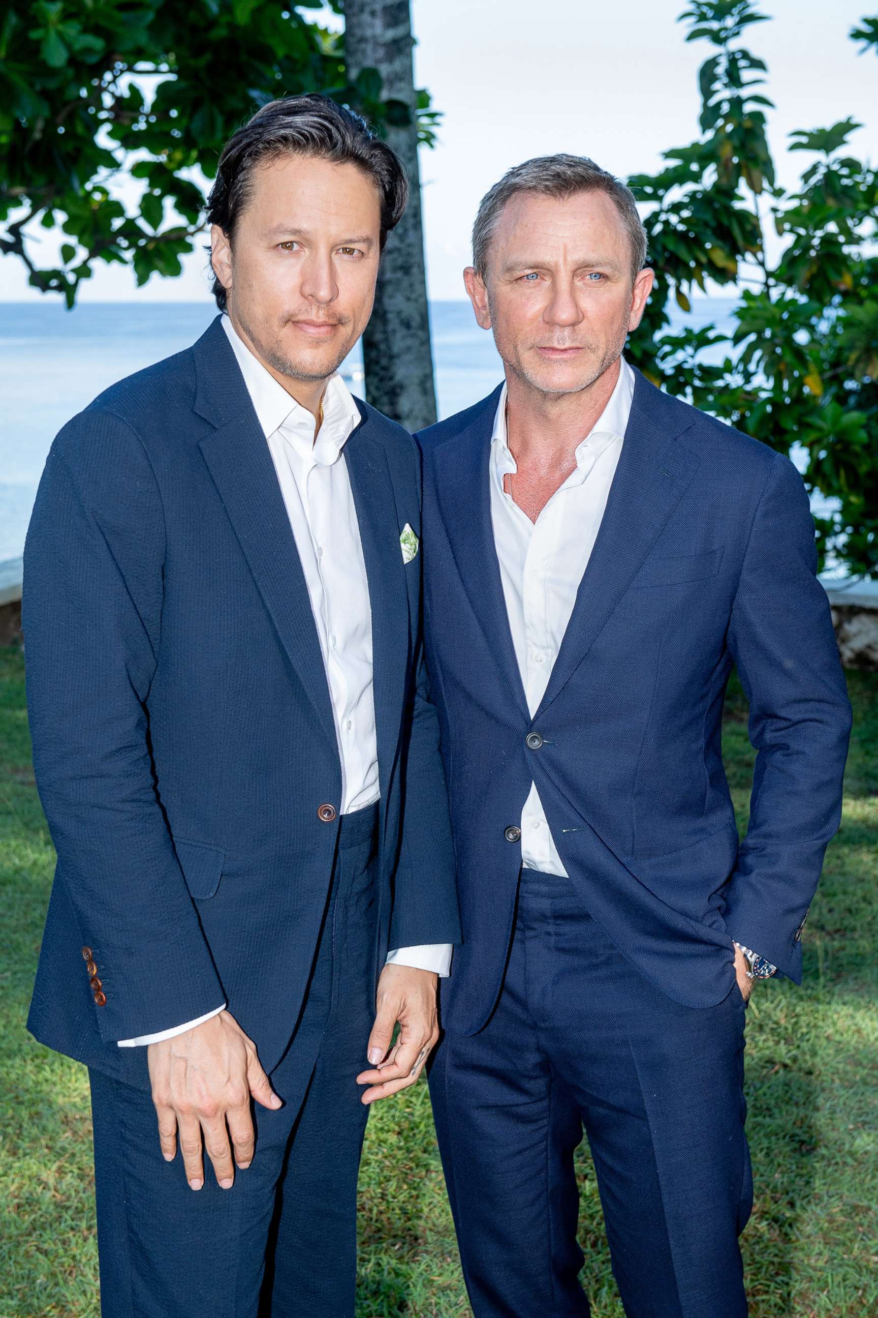 PHOTO: Director Cary Joji Fukunaga and Daniel Craig attend the "Bond 25" Film Launch, April 25, 2019 in Montego Bay, Jamaica.