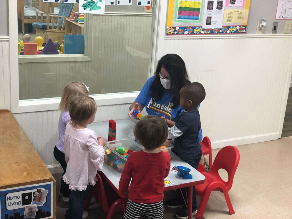 PHOTO: Lesia Daniel Hollingshead works with students at Funtime Preschool in Clinton, Miss.