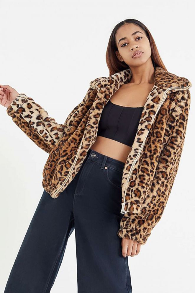 PHOTO: Urban Outfitters, Leopard Print Faux Fur Jacket, $129