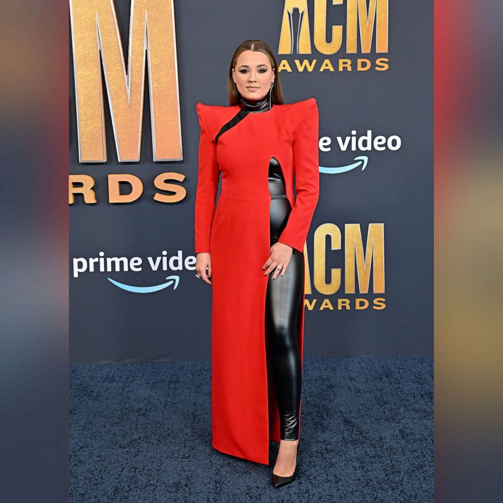 PHOTO: Gabby Barrett attends the 57th Academy of Country Music Awards at Allegiant Stadium on March 7, 2022 in Las Vegas.