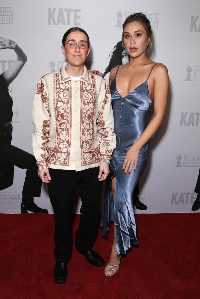 PHOTO: Robby Hoffman, left, and Gabby Windey attend the opening night performance of "KATE" at Pasadena Playhouse, Jan. 21, 2024, in Pasadena, Calif.