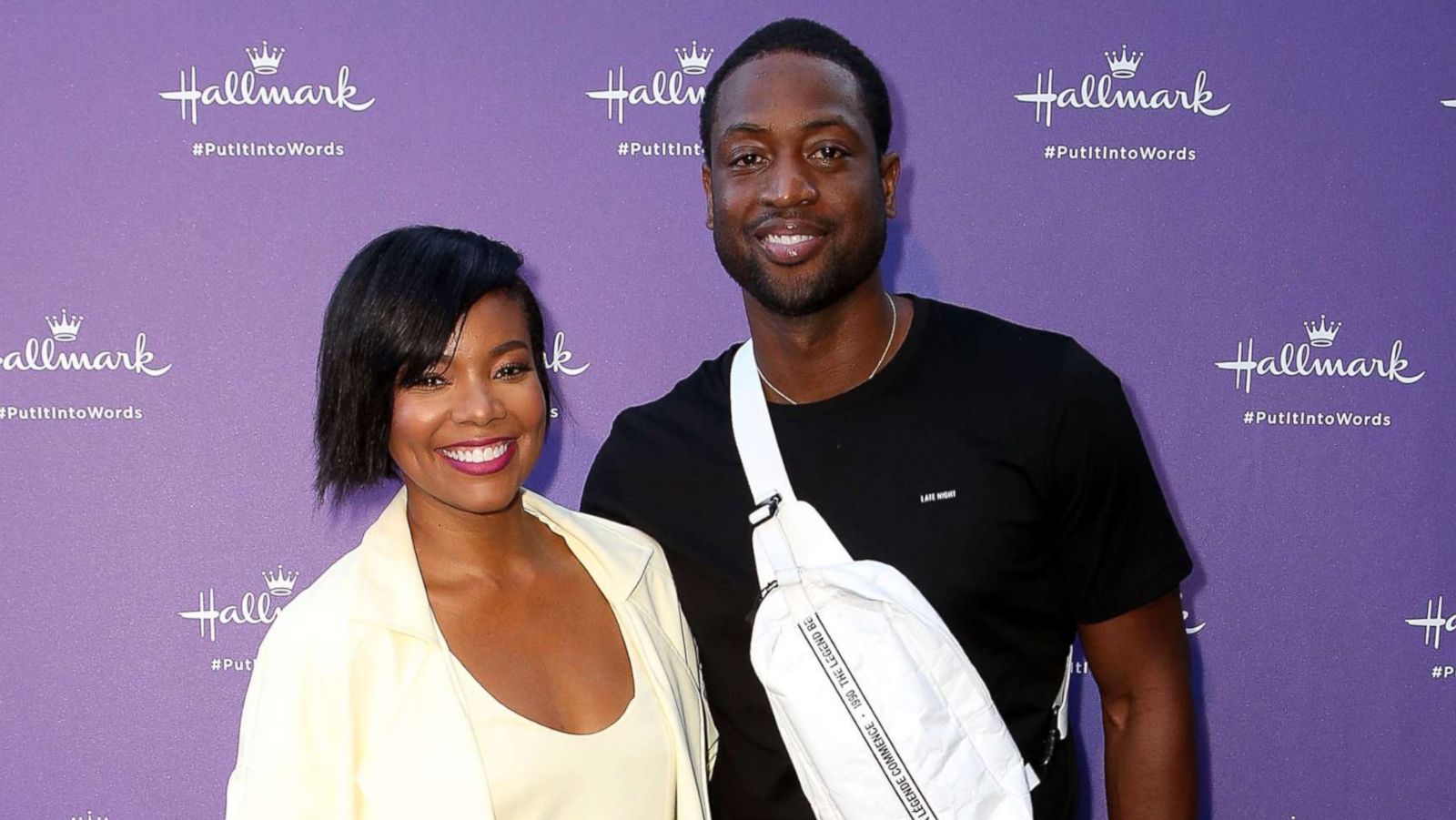 PHOTO: Gabrielle Union and Dwyane Wade arrive at Hallmark's "When You Care Enough to Put It Into Words" launch event, July 30, 2018, in Los Angeles.