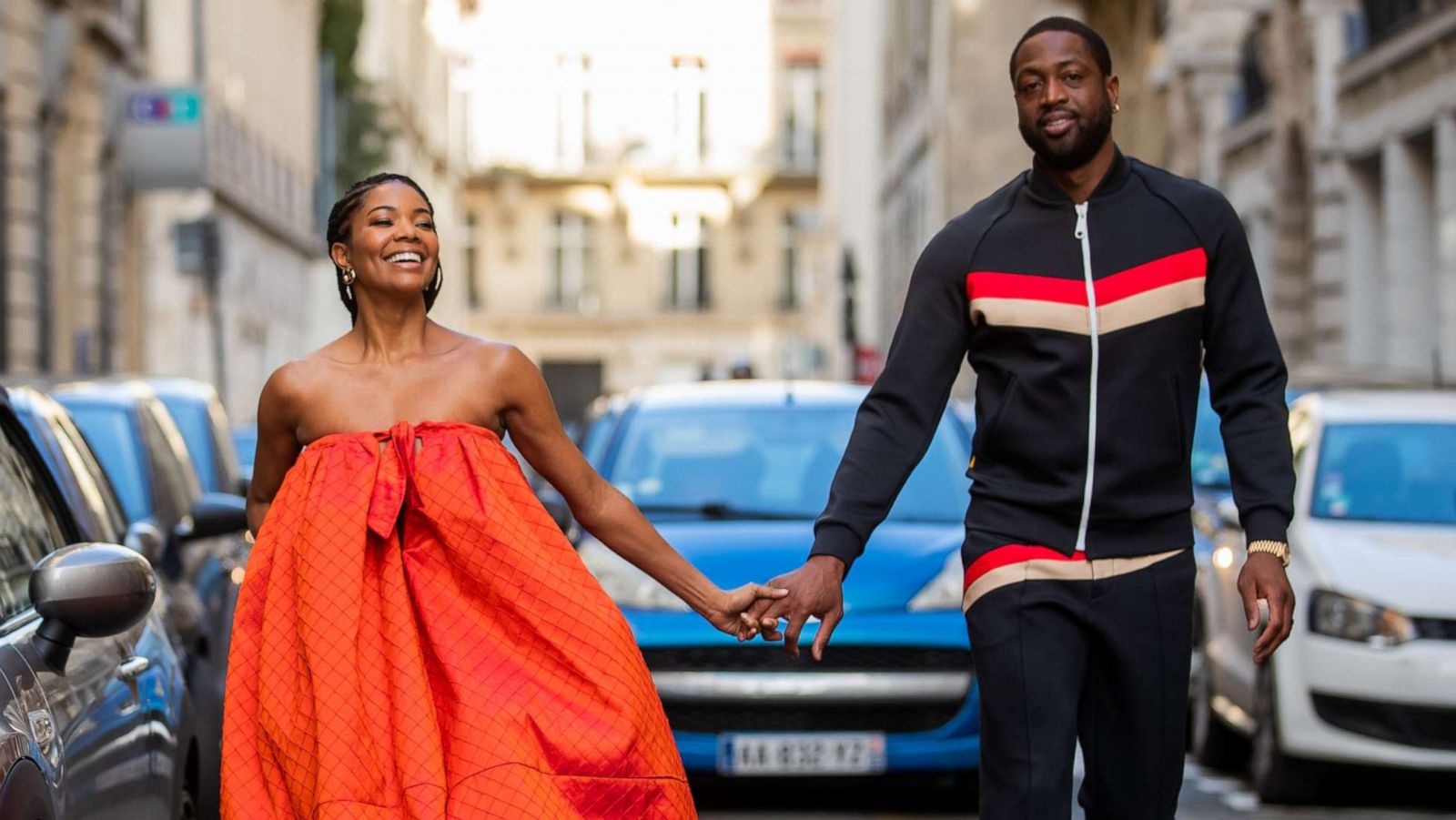 PHOTO: Gabrielle Union and Dwyane Wade are pictured in Paris, Jan. 19, 2020.