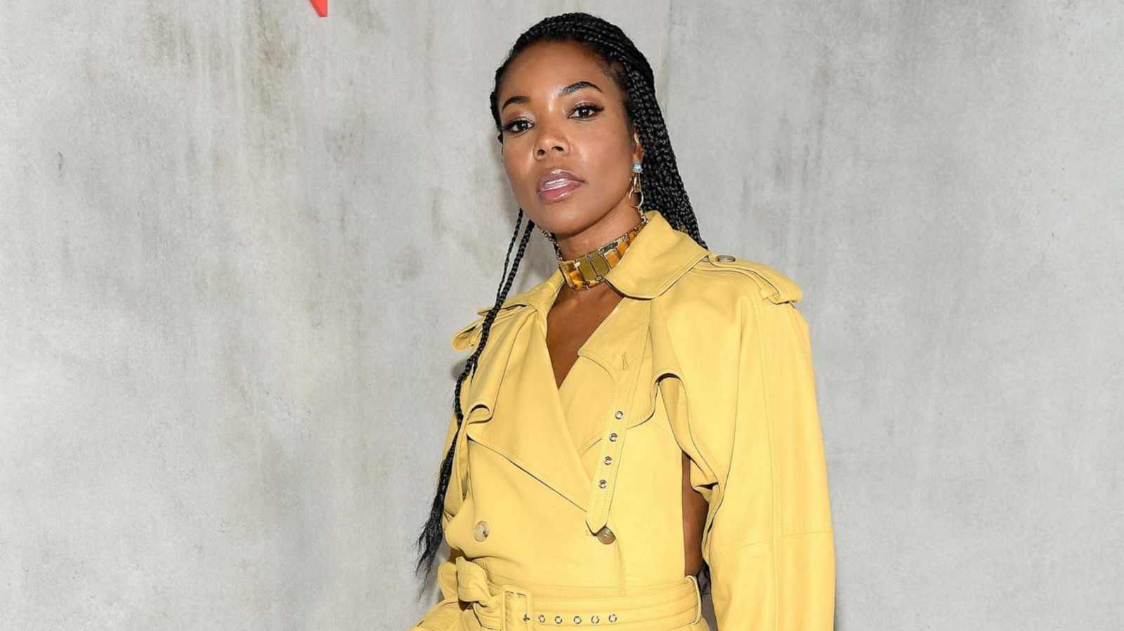 PHOTO: In this Jan. 19, 2020, file photo, Gabrielle Union attends the Lanvin Menswear Fall/Winter 2020-2021 show as part of Paris Fashion Week in Paris.