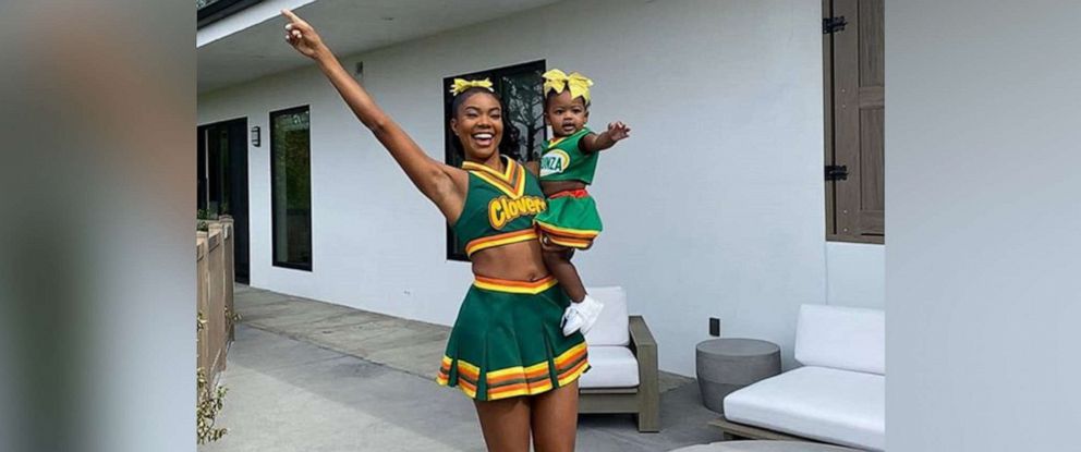 Gabrielle Union Twins With Daughter In Throwback Bring It On Cheerleader Costumes Abc News