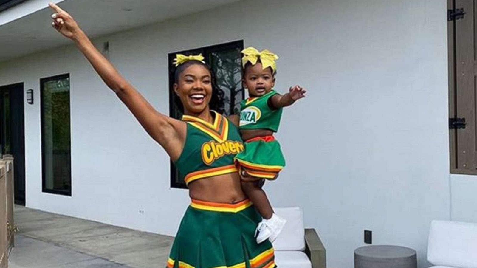 PHOTO: A photo Gabrielle Union posted on her Instagram account shows her in Halloween costumes with her daughter.