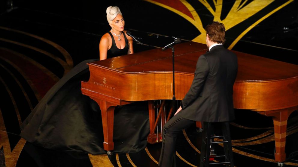 PHOTO: Lady Gaga and Bradley Cooper perform "Shallow" from "A Star Is Born" at the 91st Academy Awards in Los Angeles, Feb. 24, 2019.