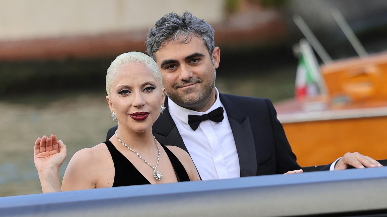 PHOTO: Lady Gaga and Michael Polansky are seen at Hotel Excelsior during the 81st Venice International Film Festival on Sept. 4, 2024 in Venice.