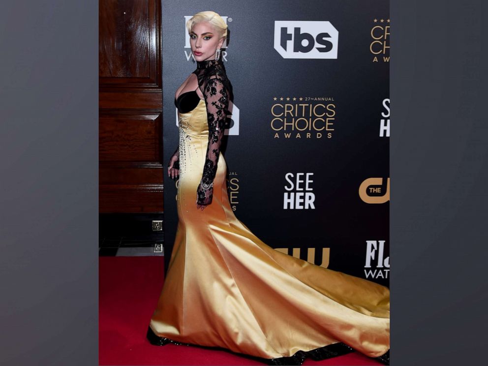 PHOTO: Lady Gaga attends the 27th Annual Critics Choice Awards at The Savoy on March 13, 2022 in London.
