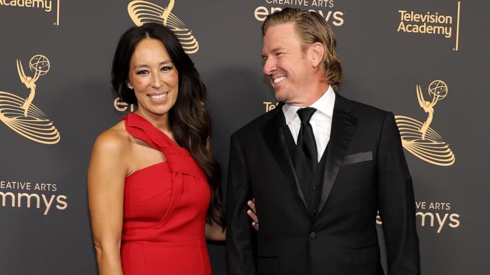 PHOTO: Joanna Gaines and Chip Gaines attend the 2022 Creative Arts Emmys at Microsoft Theater on Sept. 3, 2022 in Los Angeles.