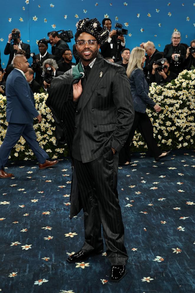 PHOTO: Kwame Onwuachi attends the 2025 Met Gala Celebrating "Superfine: Tailoring Black Style" at Metropolitan Museum of Art, May 5, 2025, in New York.