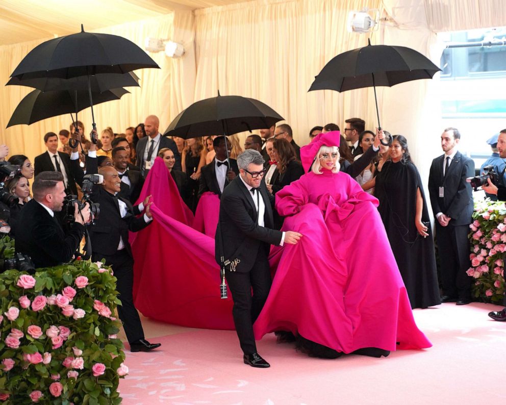 PHOTO: Brandon Maxwell and Lady Gaga attend The Metropolitan Museum Of Art's 2019 Costume Institute Benefit "Camp: Notes On Fashion" at Metropolitan Museum of Art, May 6, 2019, in New York.