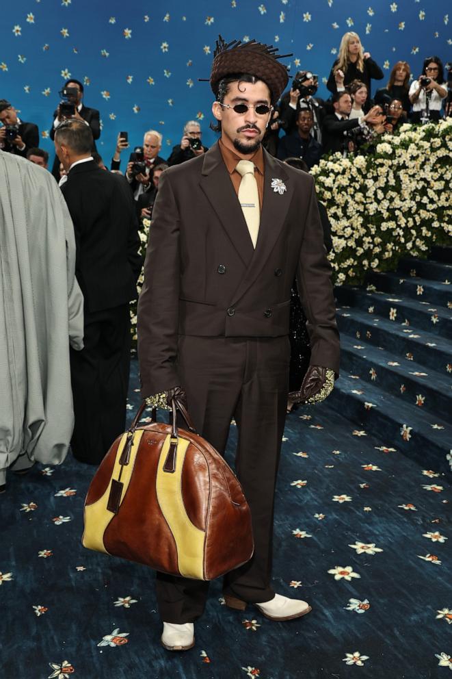 PHOTO: Bad Bunny attends the 2025 Met Gala Celebrating "Superfine: Tailoring Black Style" at Metropolitan Museum of Art, May 5, 2025, in New York.
