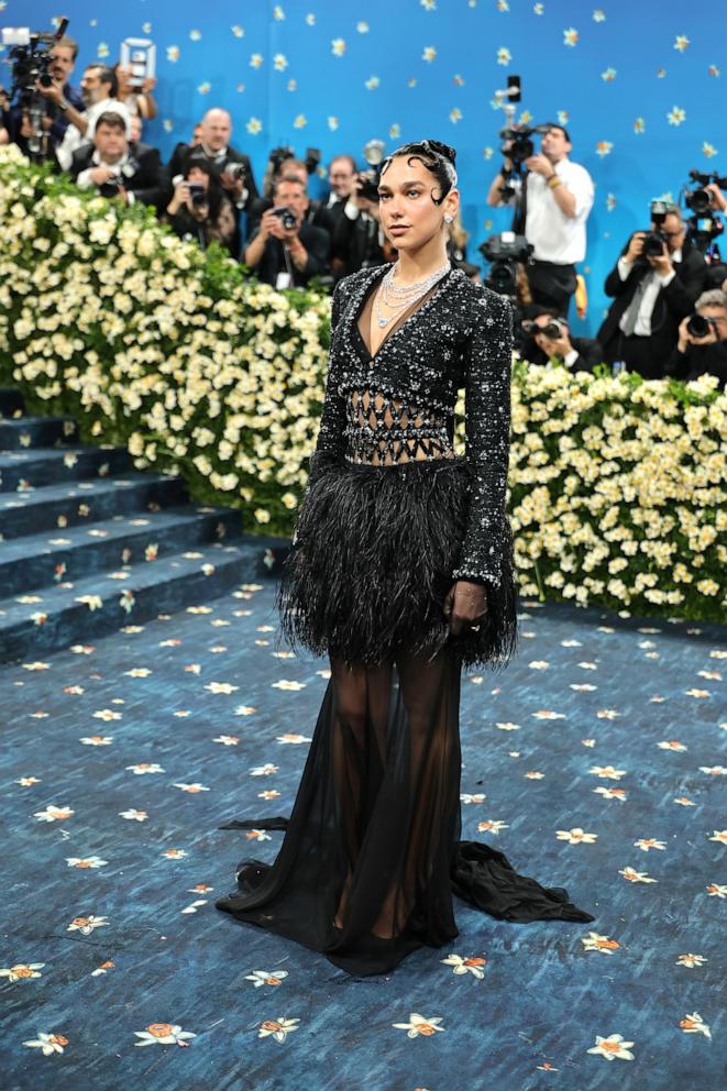 PHOTO: Dua Lipa attends the 2025 Met Gala Celebrating "Superfine: Tailoring Black Style" at Metropolitan Museum of Art, May 5, 2025, in New York.