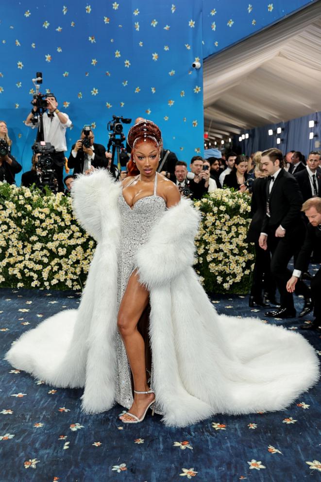 PHOTO: Megan Thee Stallion attends the 2025 Met Gala Celebrating "Superfine: Tailoring Black Style" at Metropolitan Museum of Art, May 5, 2025, in New York.