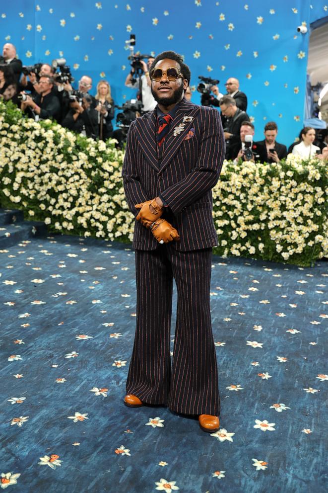 PHOTO: Leon Bridges attends the 2025 Met Gala Celebrating "Superfine: Tailoring Black Style" at Metropolitan Museum of Art, May 5, 2025, in New York.