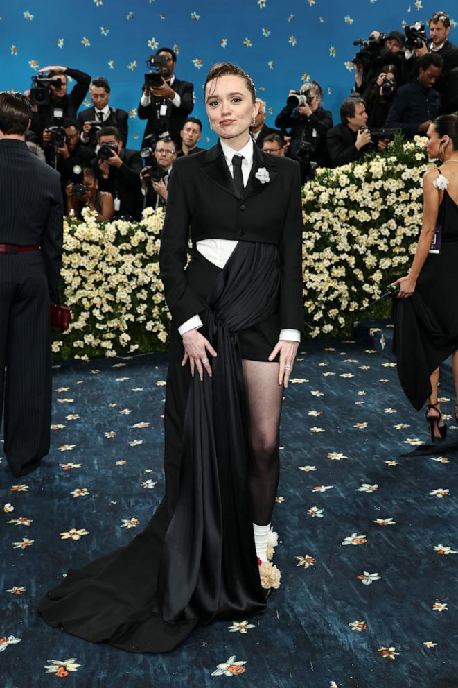 PHOTO: Aimee Lou Wood attends the 2025 Met Gala Celebrating "Superfine: Tailoring Black Style" at Metropolitan Museum of Art, May 5, 2025, in New York.
