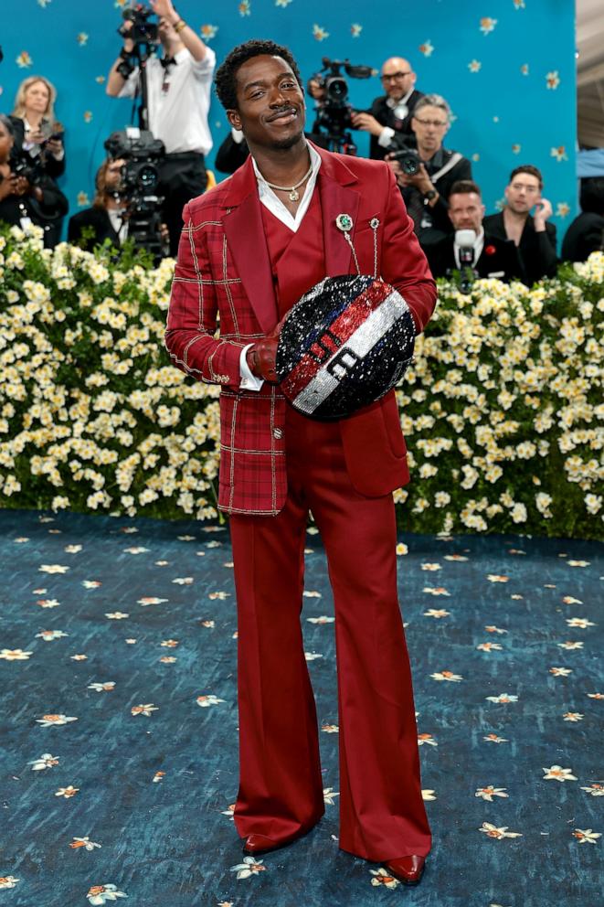 PHOTO: Damson Idris attends the 2025 Met Gala Celebrating "Superfine: Tailoring Black Style" at Metropolitan Museum of Art, May 5, 2025, in New York.