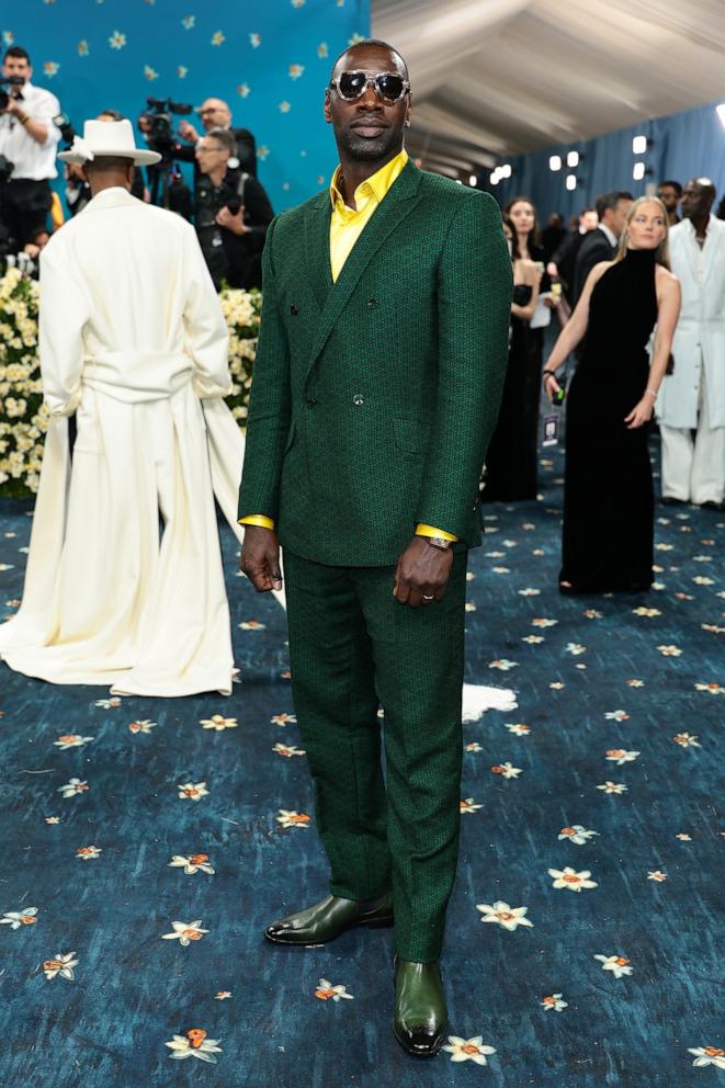 PHOTO: Omar Sy attends the 2025 Met Gala Celebrating "Superfine: Tailoring Black Style" at Metropolitan Museum of Art, May 5, 2025, in New York.