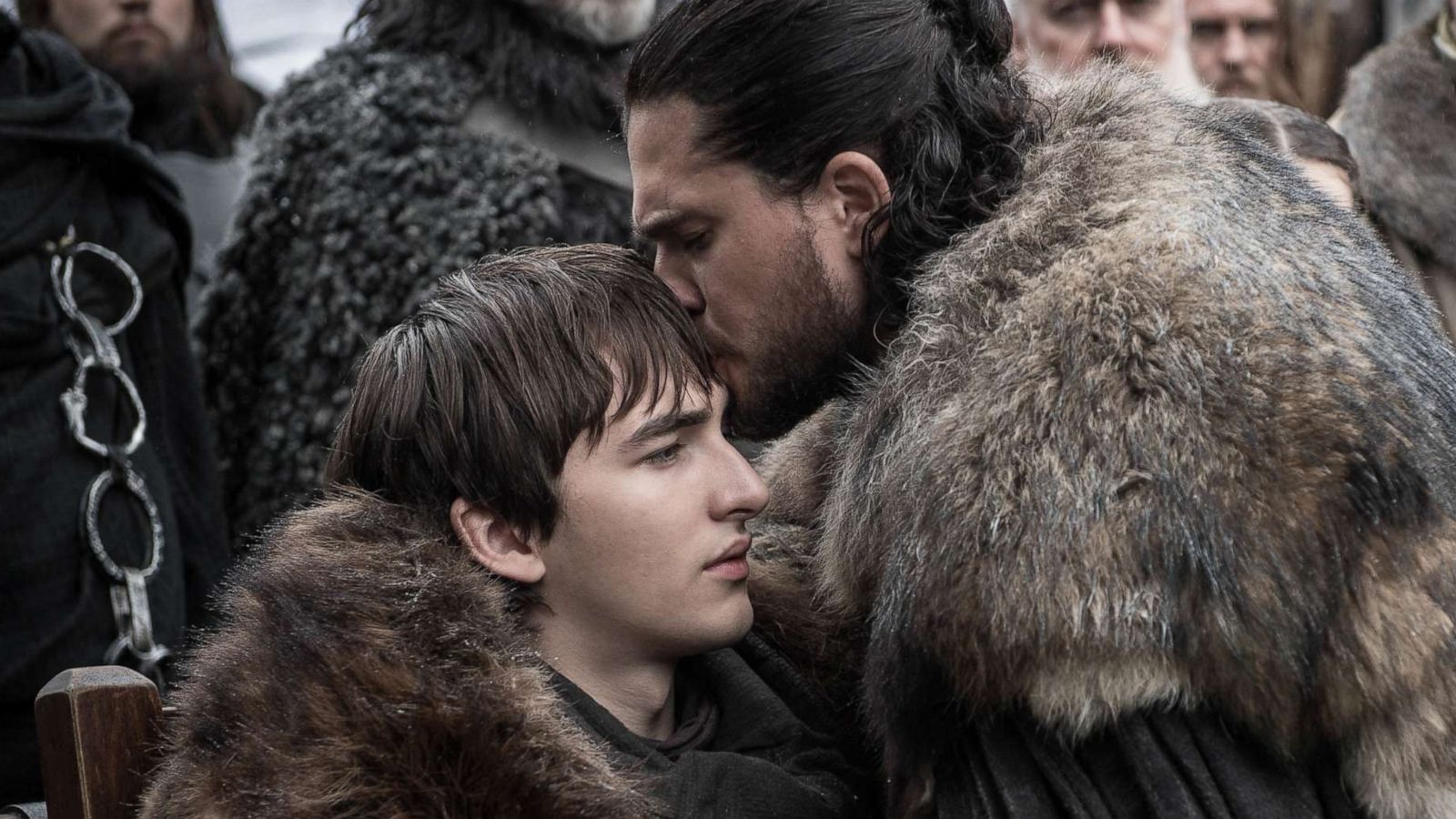 PHOTO: Isaac Hempstead Wright and Kit Harington appear in Season 8 of HBO's, "Game of Thrones."