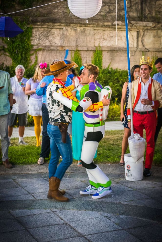 PHOTO: At their wedding reception, Grooms Garrett Smith and Jason Bitner shared a first dance to the song "You've Got a Friend In Me" from the movie, "Toy Story."