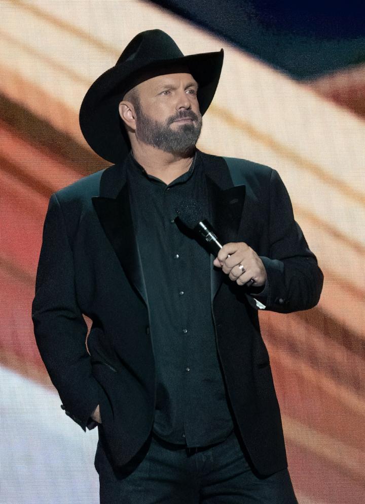 PHOTO: Garth Brooks performs during the Academy of Country Music Awards in Frisco, Texas, May 11, 2023. 