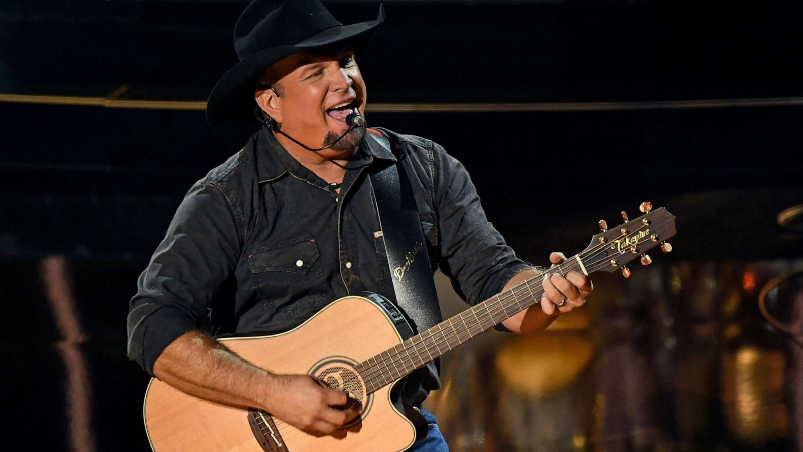 PHOTO: Garth Brooks performs onstage at the 2020 Billboard Music Awards, broadcast on Oct. 14, 2020 at the Dolby Theatre in Los Angeles.