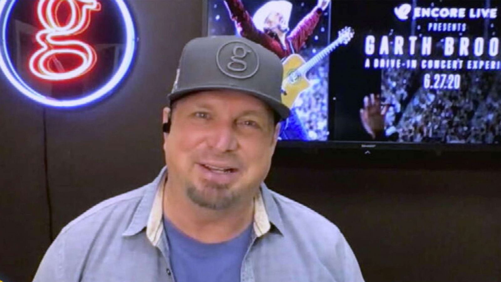 PHOTO: Garth Brooks is shown during his appearance on Good Morning America, June 11,2020.