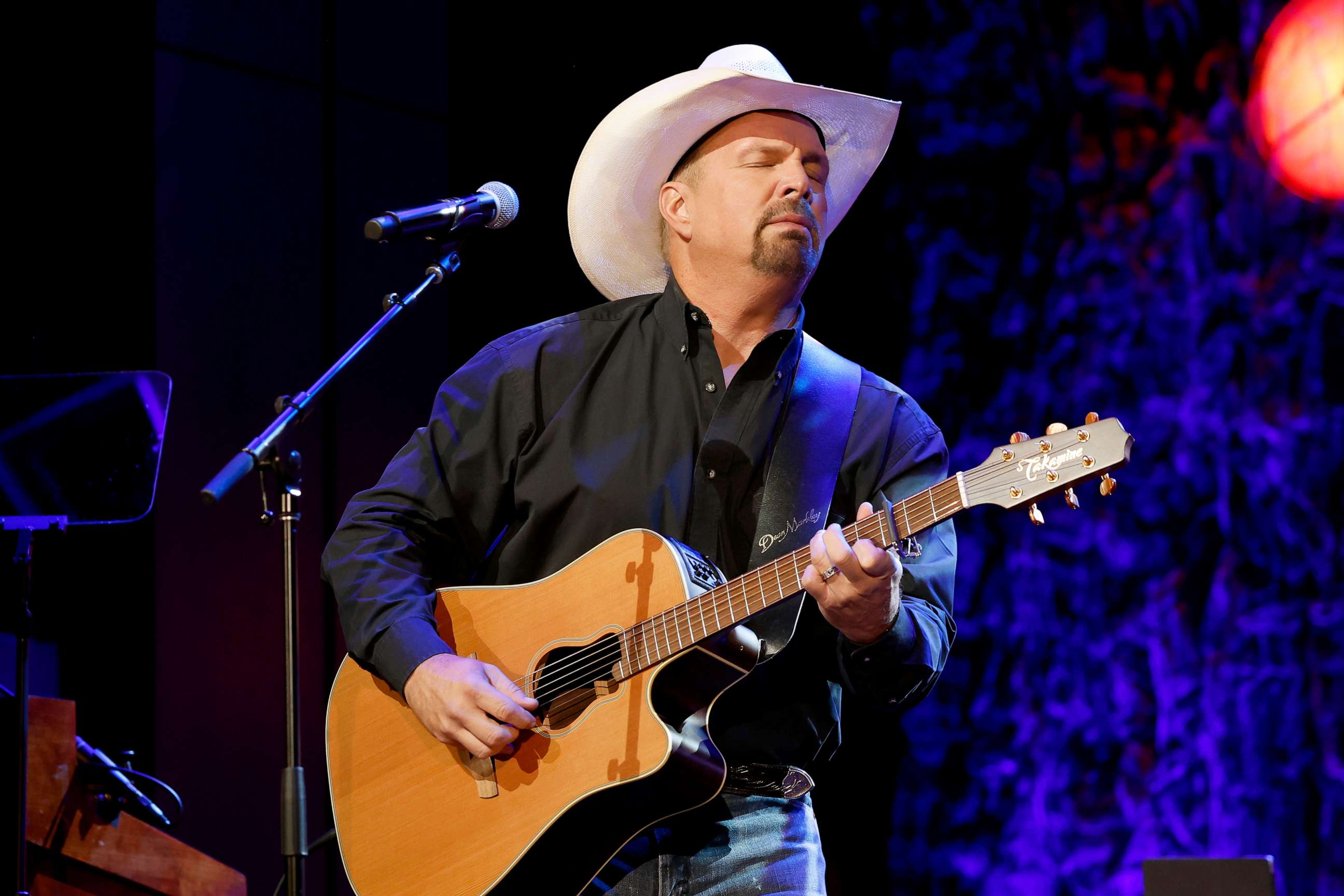 PHOTO: Garth Brooks performs onstage for the class of 2022 medallion ceremony at Country Music Hall of Fame and Museum on October 16, 2022 in Nashville.