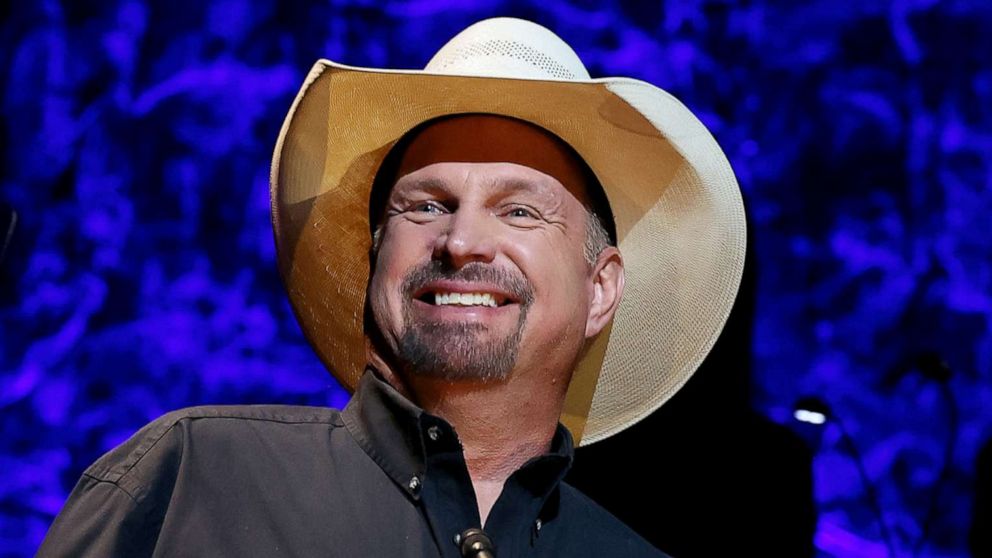 PHOTO: In this Oct. 16, 2022, file photo, Garth Brooks speaks at the class of 2022 Medallion Ceremony at Country Music Hall of Fame and Museum, in Nashville, Tenn.