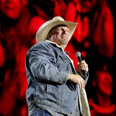 PHOTO: Garth Brooks performs with Luke Combs at the T-Mobile Mane Stage during the 2025 Stagecoach Festival on April 27, 2025 in Indio, California.