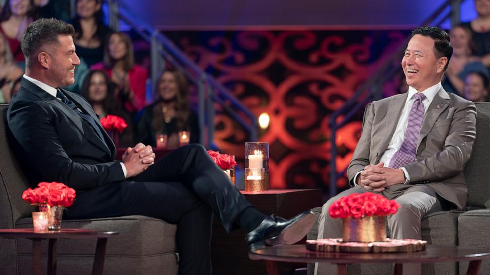 PHOTO: “Golden Bachelorette” host Jesse Palmer and Charles L. appear in this episode from “The Men Tell All” episode.