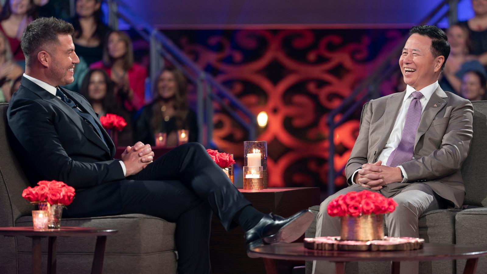 PHOTO: “Golden Bachelorette” host Jesse Palmer and Charles L. appear in this episode from “The Men Tell All” episode.