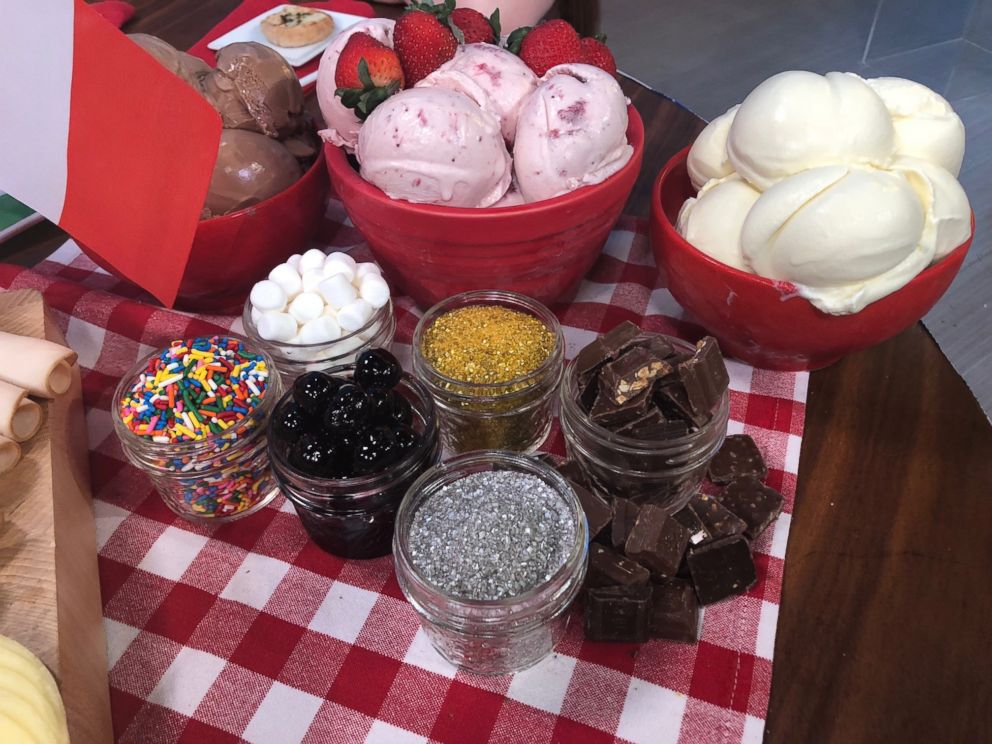 PHOTO: An ice cream bar with fun, festive toppings is a great treat for kids on New Year's Eve.
