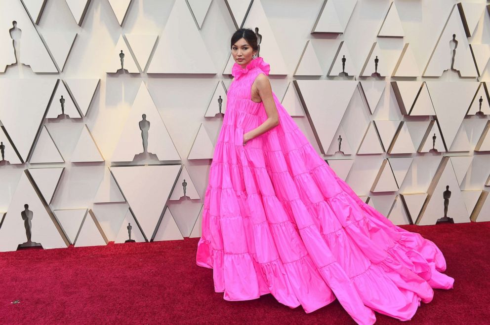 PHOTO: Gemma Chan arrives at the Oscars on Sunday, Feb. 24, 2019, at the Dolby Theatre in Los Angeles.