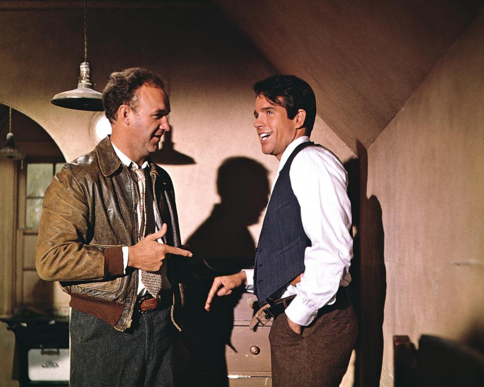 PHOTO: Actors Gene Hackman as Buck Barrow and Warren beaty as Clyde Barrow appear in the 1967 film "Bonnie and Clyde."