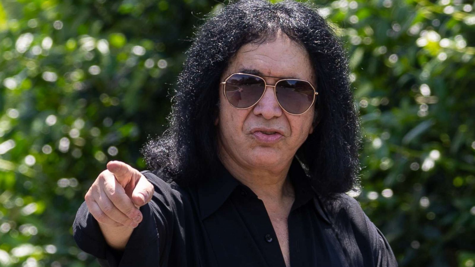 PHOTO: Kiss frontman Gene Simmons visits the White House in Washington, May 16, 2019.