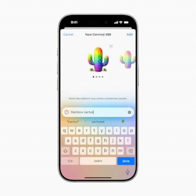 PHOTO: Apple unveils it's new "Genmoji" feature that allows users to create their own emojis with the help of Apple Intelligence. 