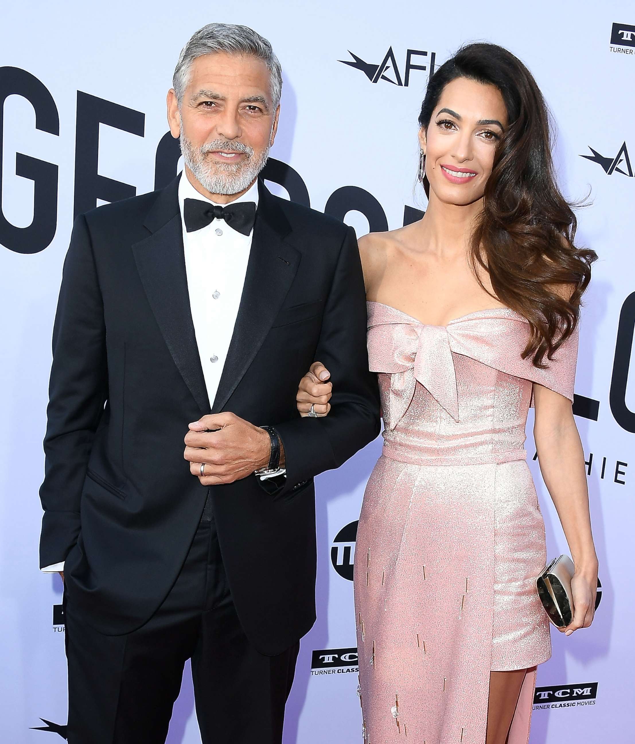 PHOTO: George Clooney and Amal Clooney arrive at the American Film Institute's 46th Life Achievement Award Gala Tribute To George Clooney, June 7, 2018, in Hollywood, Calif.