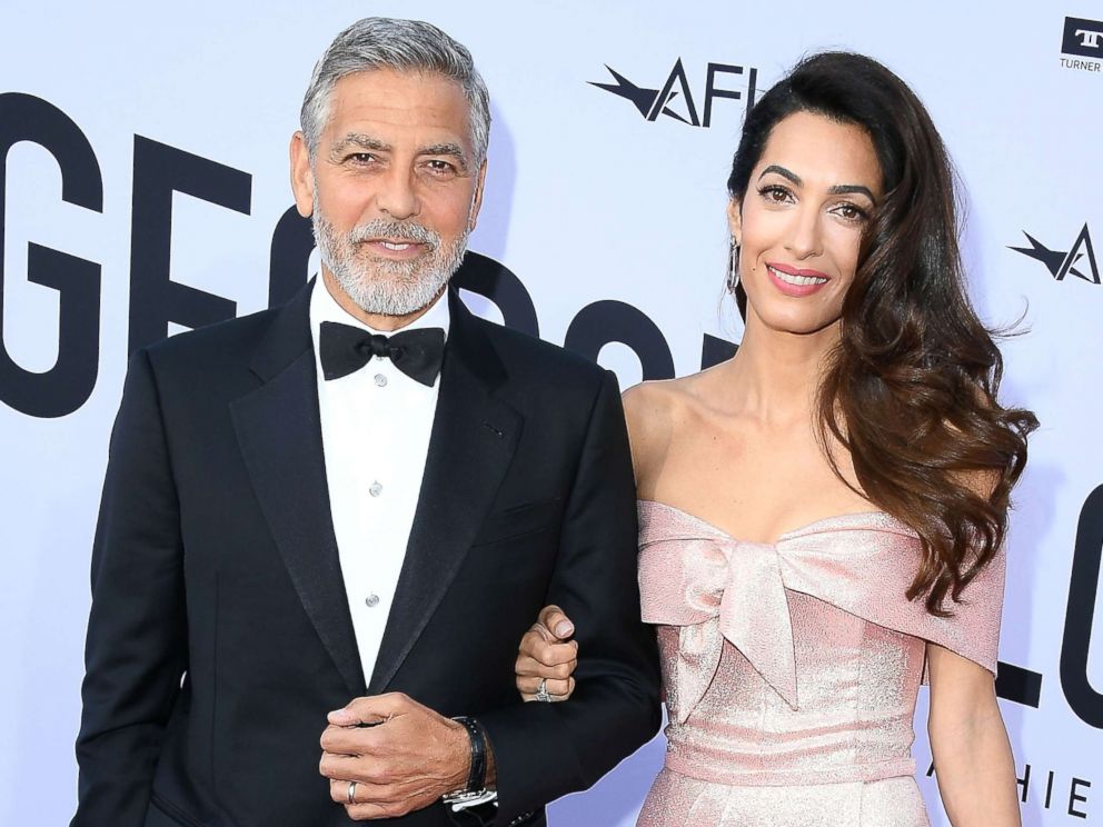 PHOTO: George Clooney and Amal Clooney arrive at the American Film Institutes 46th Life Achievement Award Gala Tribute To George Clooney, June 7, 2018, in Hollywood, Calif.